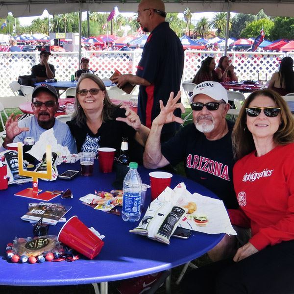 Clients at UA Wildcat Athletics event