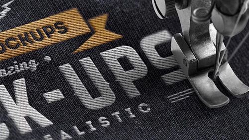 Close-up of high-quality embroidery detailing on fabric