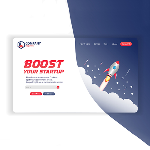 website landing page