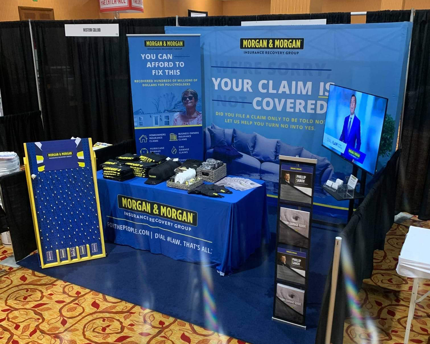 Morgan and Morgan trade show booth